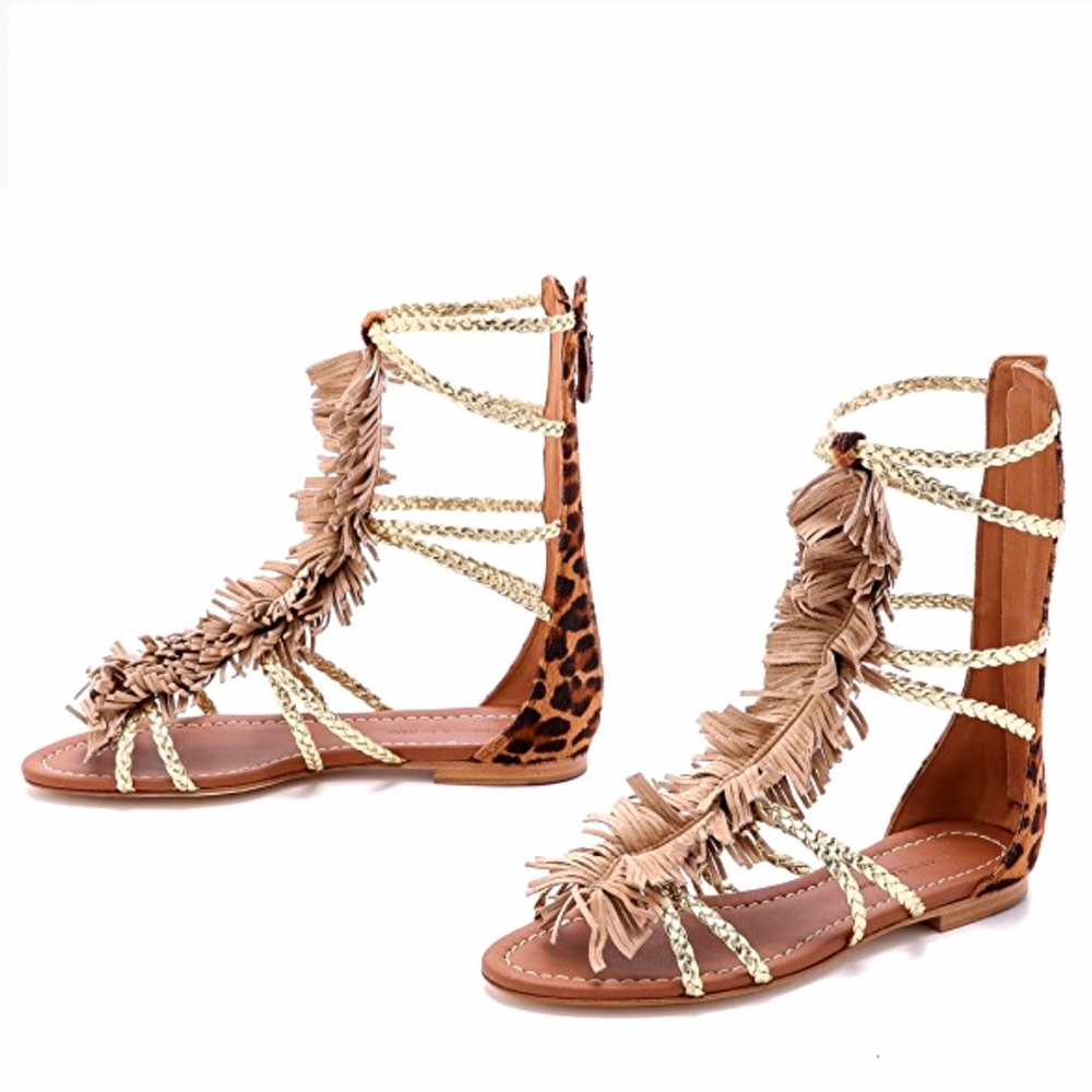Visconti & Du Reau

Cuba Fringe Gladiator Sandals